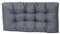 TexDeko® Garden Palettenkissen wasserabweisend UV - beständig Premium Sitzkissen gesteppt 120x60x18cm Palettenauflage für Europaletten Palettenmöbel Palettenpolster (Grau)