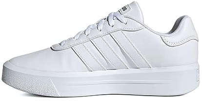 adidas Damen Court Platform Shoes Schuhe, Cloud White/Cloud White/Core Black, 40 2/3 EU