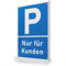 FLAGLY Premium Parkplatzschild Kunden 30x20cm aus 3mm Alu Dibond inkl. Bohrungen MADE IN GERMANY - stabiles Hinweisschild/Warnschild, wetterfest & UV-beständig