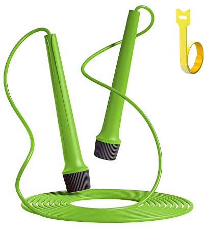 springseil kinder.springseil,springseil erwachsene fitness,sprungseil erwachsener,sprungseil mit zählgerät kinder,springseil mma,springseil für kinder (GREEN)