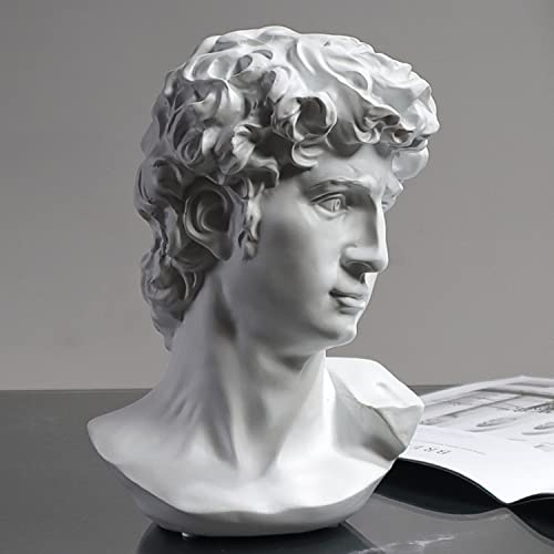 Statua Da Vinci,Statue Decorative,Decorazioni per Ufficio,Figure Decorative, Statuette Decorative Casa, Soggiorno Decorativo Moderno da Appoggiare, Scultura Astratta in Poliresina, Idea Regalo