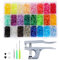 KEESIN Druckknöpfe mit zange,360 Set T5 Druckknöpfe in 24 Farben Nähfrei Zubehöre für alle Arten DIY Kleidung Basteln Accessoires Snap Set