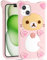 STSNano Kawaii for iPhone 15 Case 3D Cute Cartoon Bear Phone Cases Fashion Cool Fun Funny Bear Soft TPU Covers for Apple i Phone 15 6.1 inch Silicone Cover for Women Girls Kids,Pk