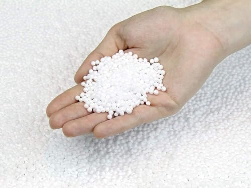 Kissenwelt In Deutschland hergestellte Styroporkügelchen/EPS-Perlen Comfort (2-5 mm) Füllung für Sitzsack, Bodenkissen, Poufs und Stützkissen (10 Liter)