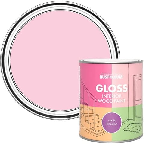 Rust-Oleum Pink Interior Wood Paint in Gloss Finish - My Husband Said No 750ml