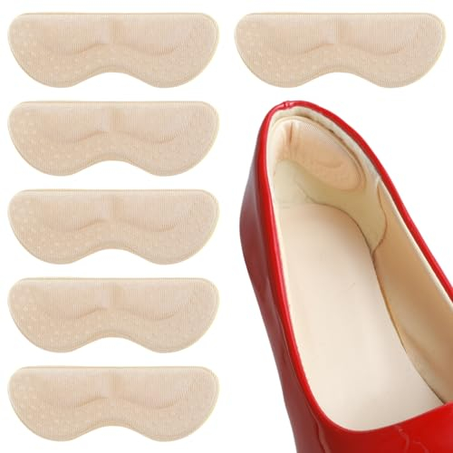 3 Paar Premium Fersenpolster Schuheinlagen Fersenschutz Fersenkissen Antirutsch Einlagen Selbstklebender Fersenkissen Schuhe Ferse Reparatur Heel Protector Pads für zu große Schuhe Männer Frauen