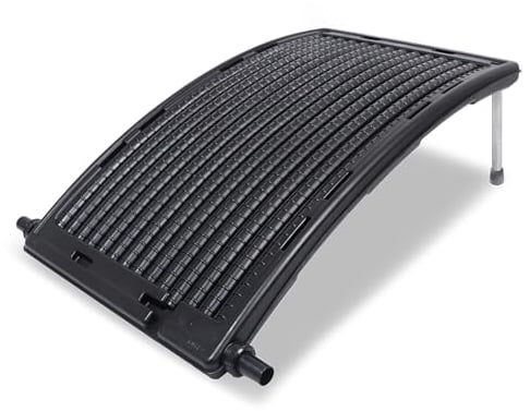 YUENFONG 1 pannello solare per piscina, riscaldamento solare con tubo, 15 l, contenuto di acqua, riscaldamento solare per piscina, giardino, 111,5 x 65 cm