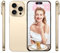 QIMHAI Entsperrt Android Telefon I15 ProMax Real4G Android 11 Handy 4GB+64GB Handys 6.7 HD Bildschirm Kamera 5000 mAh Lange Batterie Dual SIM Smart Phone (Gold)