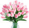 Sggvecsy Lot de 30 tulipes artificielles au toucher réaliste en polyuréthane pour mariage, bouquet de printemps, arrangement floral, maison, fête, bureau, fête des mères (rose clair)