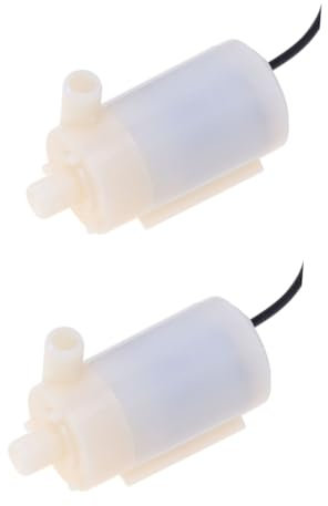 BESPORTBLE 2 Pièces 1 Pompe à Eau à Moteur à Continu Pompe à Eau Pour Aquarium Pompe Submersible Pour Aquarium Pompe Submersible Ultra-silencieuse Mini-pompe Blanche