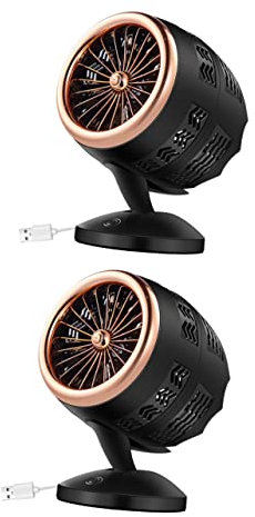 Mikinona 2pezzi Ventilatore Usb Mini Ventilatore Scrivania Silenzioso e Consumo Ridotto Vento Facile Usare Per e