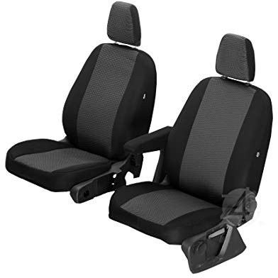 Z4L Sitzbezüge passend für Vito 447 ab 2014-2 Sitzer - Polyester Grau, Hero - Passgenau