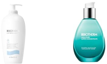 Biotherm Lait De Douche Duschgel, 400 ml + Aqua Pure Super Concentrate Tagespflege, 50 ml
