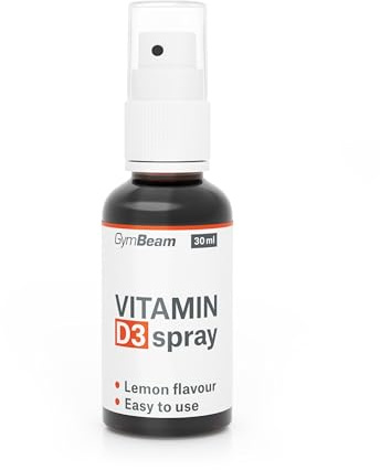 GymBeam Vitamin D3 Spray – Praktisches Mundspray D3 für gesunde Zähne, Knochen, Muskeln & Immunität, leicht dosierbar & schmackhaft, 428 Portionen mit MCT-Öl, über 1 Jahr Versorgung, 30 ml