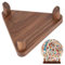 Parthan Holz Ballhalter, Einzelständiger Ballständer für Fußball, Basketball, Volleyball und American Football, Ideal für Sporträume und Aufbewahrung, Wandhalterung Halter Display Ständer