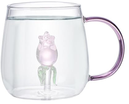 Strawberry Cups, Coffee Cup For Women - Versatile Transparent Cactus Cup, Coffee Cup, Tea, Cute Succulent Borosilicate Glass Cup With Handle, 3D Shape, Gift For Lovers D