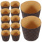 Luxshiny 25piezas Moldes De Papel Para Hornear Muffins y Tazas Desechables Para Pastel y Pan Para Bodas y Fiestas Revestimientos Elegantes y Prácticos Para Repostería