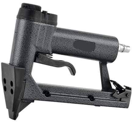 TIEOAXFT Framing Nailer, Flat Head, 5mm Width x 15mm Length Nail, Pneumatic Picture Frame Nailer Air Power Framing Nail Gun(P515-1)