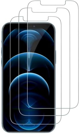fonefunshop Screen Protector Compatible with iPhone 12 Pro Max 3x Triple pack Tempered Glass