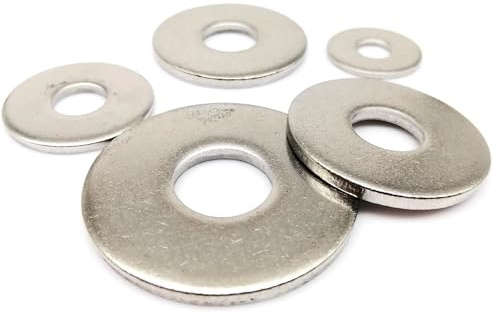 100 rondelles plates épaisses et larges en acier inoxydable 304, de dimensions M2.5 à M16 Pour Vis(M10 100PCS)