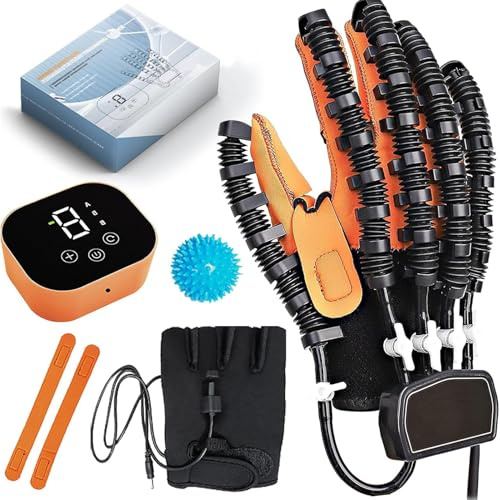 CBPTTM Finger-Rehabilitations-Roboterhandschuhe – Schlaganfall- und Hemiplegie-Erholung, Handübungsgerät für Rehabilitation Right Hand L