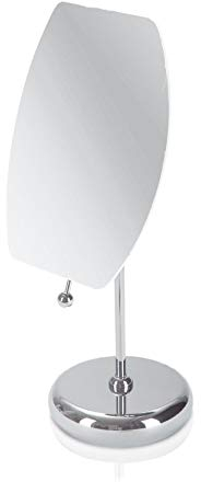 möve Mirrors Spiegel mit 5fach Vergrößerung 15,5 x 19 cm aus Edelstahl, silver