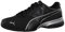 Puma Tazon 6, Herren Laufschuhe Laufschuhe, Schwarz(Black/Puma Silver), 40.5 EU