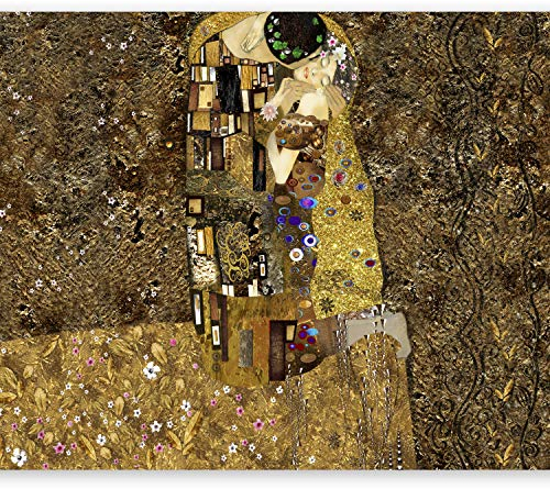 Fototapete murando 350x256 cm Vlies Tapeten Wandtapete XXL Moderne Wanddeko Design Wand Dekoration Wohnzimmer Schlafzimmer Büro Flur Wand Gustav Klimt - Kuss l-A-0001-a-b