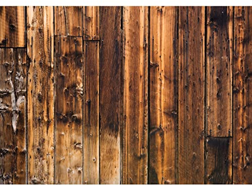 Runa Art Papier peint intissé aspect bois 352 x 250 cm Toison Mur XXL Tableaux Muraux Tapisserie Photo Décoration Murale Salon Chambre marron 9119011a