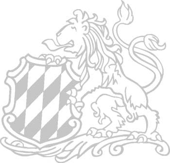 Aufkleber Aapplikation - Bayern Löwe Wappen - AP4025-3 - versch. Größen Farbe silber, Größe 15cm
