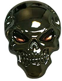 Soccik Auto 3D Aufkleber Persönlichkeit Auto Abziehbild Motorrad 3D Emblem Badge3D Schädel Aufkleber Skelett Totenkopf Knochen Form Aufkleber DIY Dekoration Zubehör