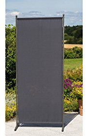 MERXX Paravent, Textilbezug, 188x80 cm, grau grau