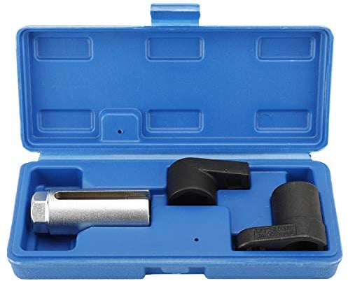FreeTec 3 Pièces Douille Sonde Lambda 22mm, Clé à Douille de Sonde Lambda et Capteur d'Oxygène pour Voiture, avec Boîte