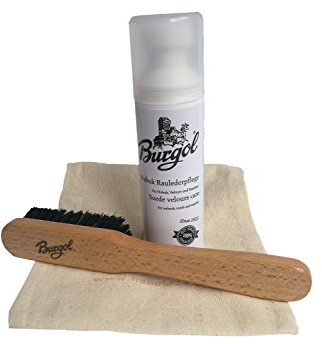 Burgol-Profi Nubuk Raulederpflege Schuhpflegeset: Farbe: farblos