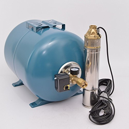 DAMBAT/IBO Details zu Hauswasserwerk 100L mit 4 Tiefbrunnenpumpe 0,75kW 6 Bar Hauswasserautomat