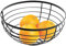 iDesign Austin Obstschale im offenen Design, runder Obstkorb aus Metall, mattschwarz