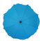 Universal Sonnenschirm Regenschirm für Kinderwagen und Sport Buggy, Babywagen Schirm mit Universal Halterung, UV-Schutz50+ Sonnensegel Sonnenschutz (Blau)