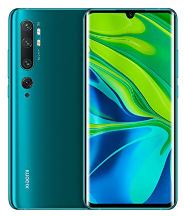 Xiaomi Mi Note 10 Pro (Pantalla AMOLED Curva 3D de 6,47″, 8GB+256GB, Cámara de 108MP, Snapdragon™ 730G 5G, 5260 mAh con Carga 30W, Android 10) Verde [Versión española]