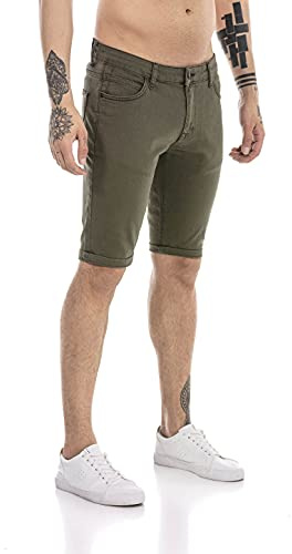 Redbridge Jeans-Shorts für Herren Kurze Hose Denim Freizeithose Chino Look