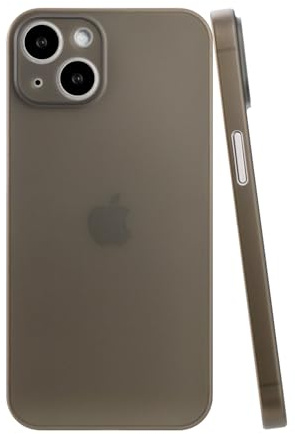 CELLBEE Ultra Dünn Hülle für iPhone 13 Mini Case 0,45mm Grau für MagSafe | Eines der dünnsten Cases weltweit: Schutzhülle in Simple Gray, 0,45mm, farbecht, für MagSafe, Voll-Kameraschutz
