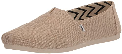 TOMS Damen Alpargata Heritage Leinwand Flacher Slipper, Natürlich, ungefärbt, 38 EU