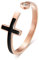 Hoisy Anneau Doigt Femme, Anneau Femme Or Rose Croix Or Rose Taille 59 Alliance Femme Bague Mariage
