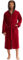 Morgenstern Peignoir Éponge Homme Coton avec Capuche Taille XXL Rouge Foncé 2 Poches et Ceinture Doux, Absorbant et Confort