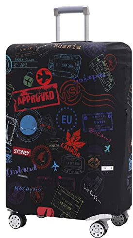 Travelkin Elastische Koffer-Abdeckungen Passend für 48-80cm, Gepäckabdeckungen für Koffer, Waschbar Schutzhaube für Koffer