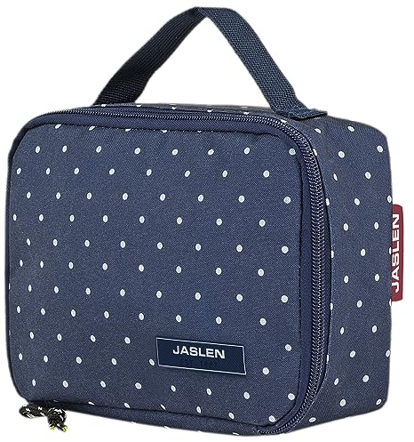 Jaslen - Bolsa Termica Porta Alimentos - Bolsa Comida Trabajo. Bolsa Nevera Porta Alimentos - Bolsa Comida. Bolsa Nevera. Bolsa Termica Comida. Fiambreras, Marino
