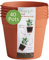 Clever Pots Easy Release Plastic Plant Pots, 40 x Small Outdoor or Indoor Plant Pots for Healthy Root Growth, Each Pot is Lightweight & Weather Resistant for Flowers & Plants, Terracotta