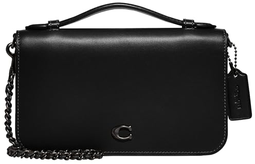 COACH Refined Calf Leather Bea Crossbody Black One Size