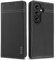 Hülle Echt Leder für Samsung Galaxy A54 5G - Premium Leder Hülle Klapphülle mit Standfunktion und Kartenfächer Flip Case Ledertasche Handyhülle Schutzhülle für Samsung Galaxy A54 5G (Schwarz)