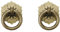 Bitray Drop Ring Knobs Kleine 3 cm Ring Antik Bronze Ton Ring zieht Blumenform Kommode Schublade Schrank Züge – 2 Stück