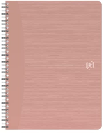 Oxford Spiral-Notizbuch A4 kariert, 180 Seiten, My Rec’Up, aus recycelten Papp-Bechern, rosa